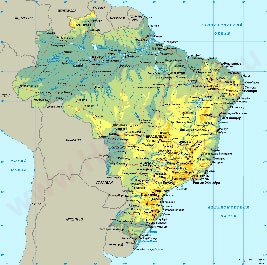 карта, Бразилия карта