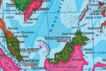 карта Малайзии