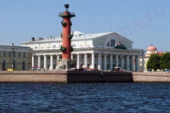 Питер, Россия, отдых в России, туры по России, Санкт-Петербург стрелка Васильевского острова Ростральные колонны