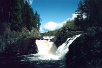 водопад в Карелии