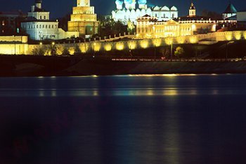 Казань, ночной Кремль