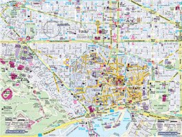 карта Барселоны