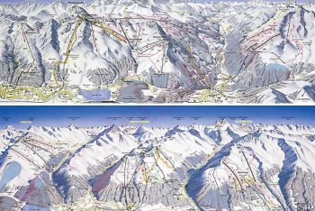 Давос горнолыжнагя карта, Давос горнолыжные туры (Швейцария)