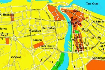 Дубай карта